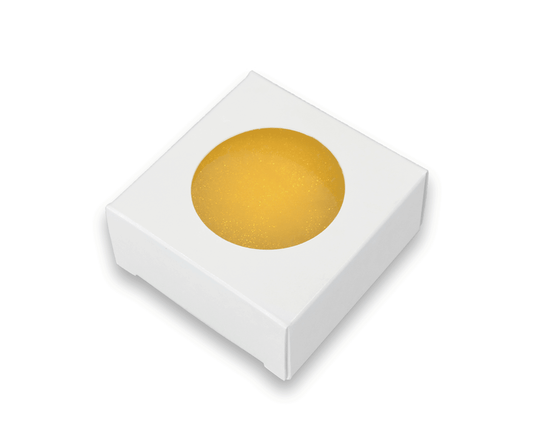 Square Soap Box - White w/ Round Window - NorthWood Candle & Craft