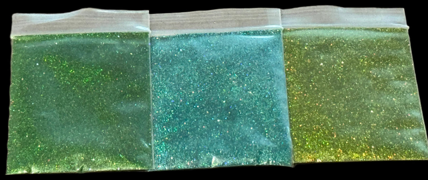 * Glitter Sample Pack - 22 Holographic Colors - Cosmetic-Grade Glitter for Wax Melts, Resin, Nail Art