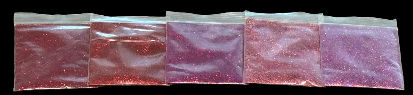 * Glitter Sample Pack - 22 Holographic Colors - Cosmetic-Grade Glitter for Wax Melts, Resin, Nail Art