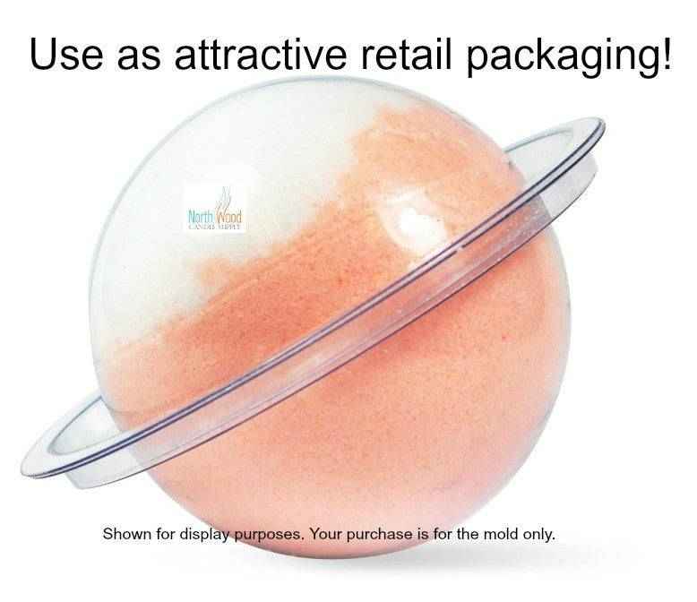 Bath Bomb Mold - 2.75" Round Plastic DIY Bath Bomb Mold