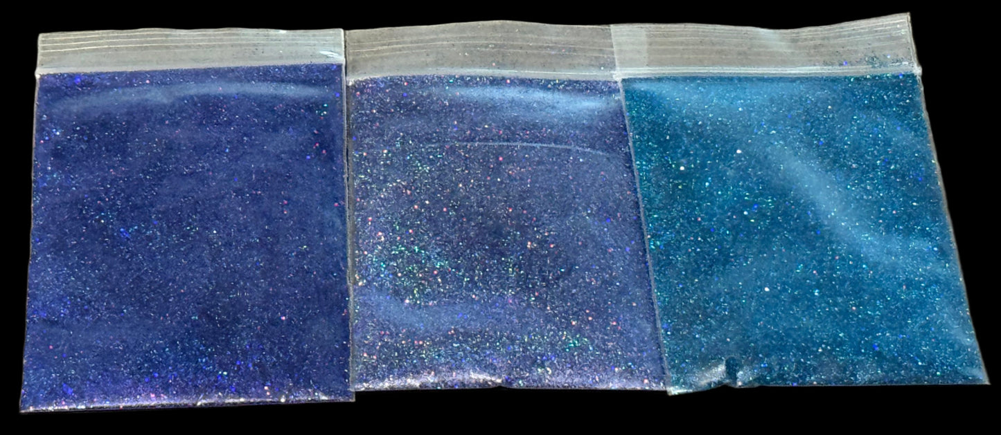 * Glitter Sample Pack - 22 Holographic Colors - Cosmetic-Grade Glitter for Wax Melts, Resin, Nail Art