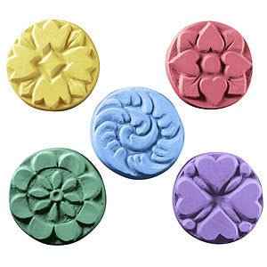 Flower Soap Mold - 5 Guest Size Flower Designs