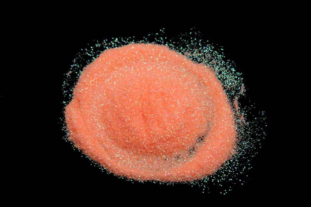 Peach Orange Glitter