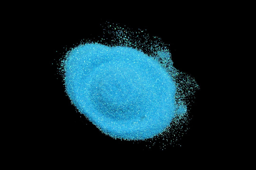 blue super sparkly glitter