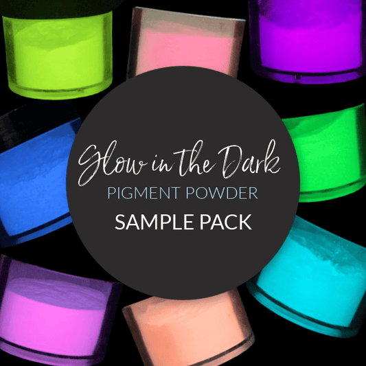 * Glow in the Dark Pigment Sample Pack - 14 Luminescent Colors