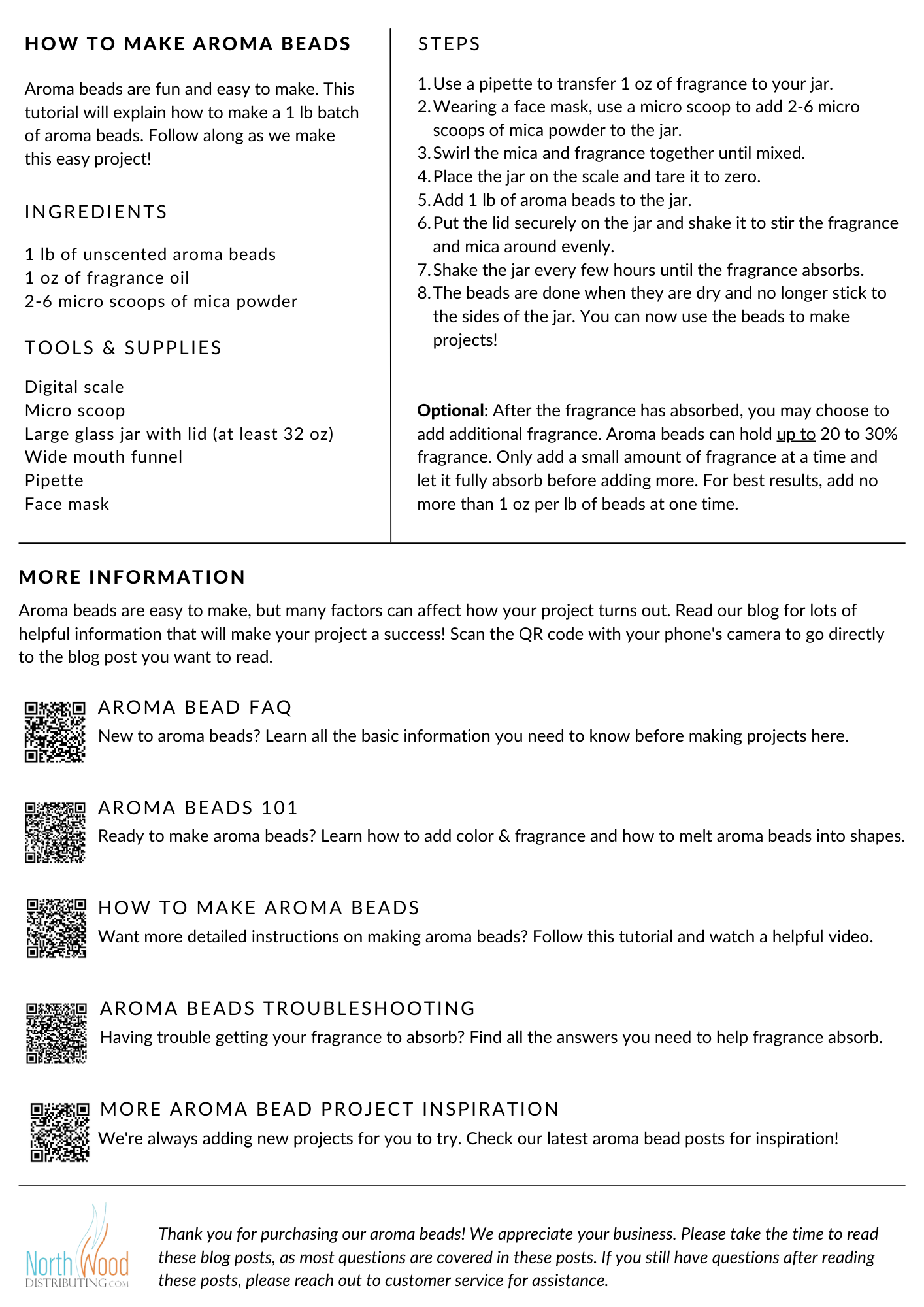 Unscented Aroma Beads