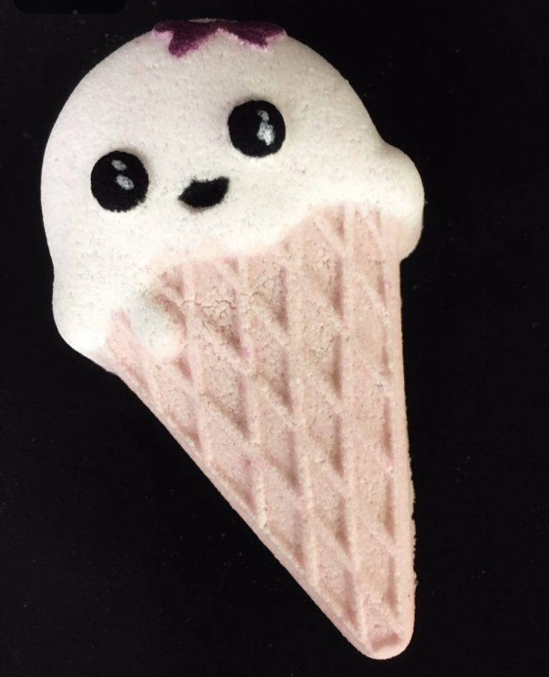 Cute Ice Cream Cone Bath Bomb Mold