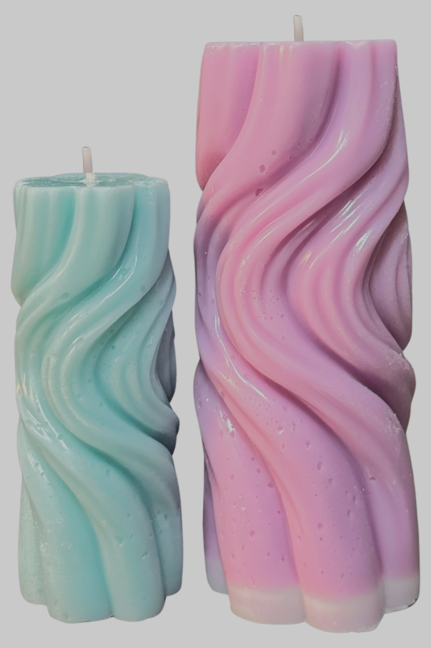 Silicone Candle & Resin Mold - 3D Spiral Wave (2 sizes)