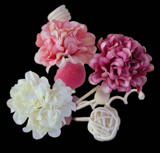 Reed Diffuser Bouquet - Decorative Flower Reed Diffuser Sticks (Pink #6)