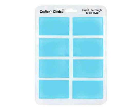 Silicone Soap Mold - Small Rectangle Guest Size Mold - Crafter's Choice 1610