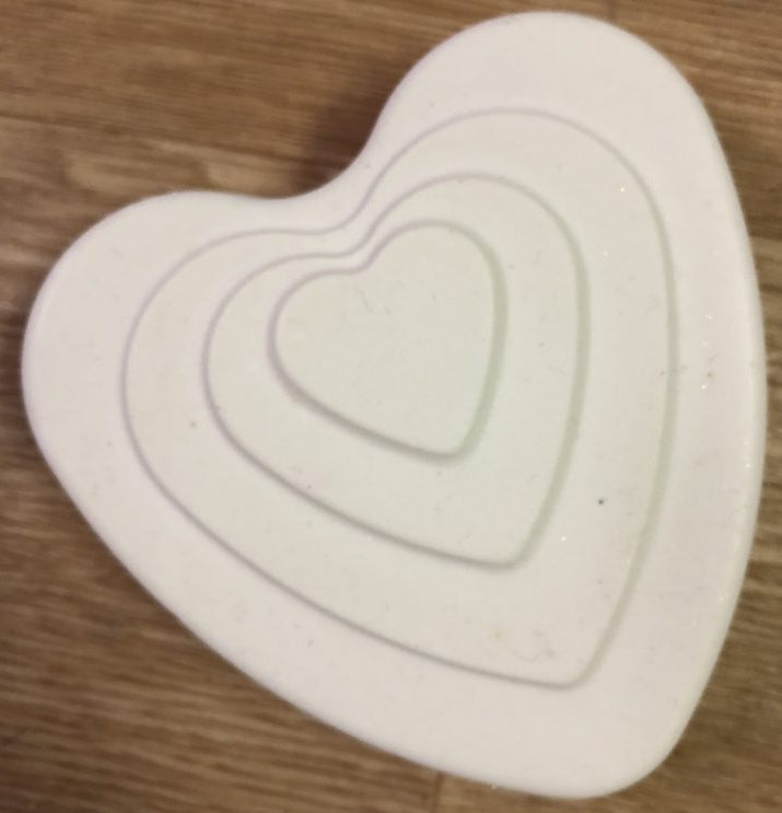 Ripple Heart Large Bath Bomb Mold