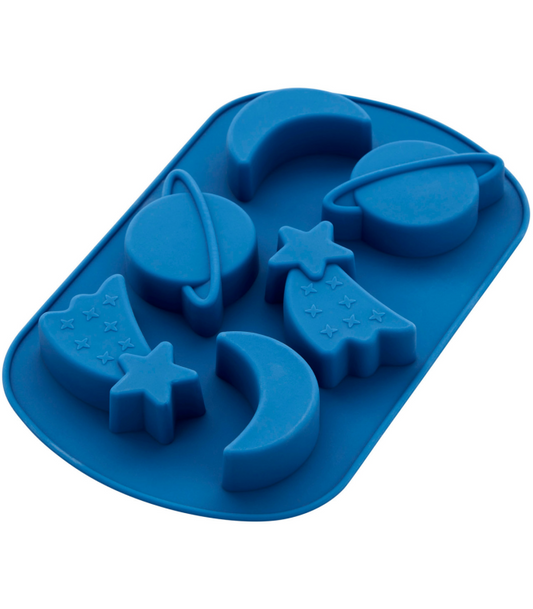 Shooting star moon and planet silicone mold