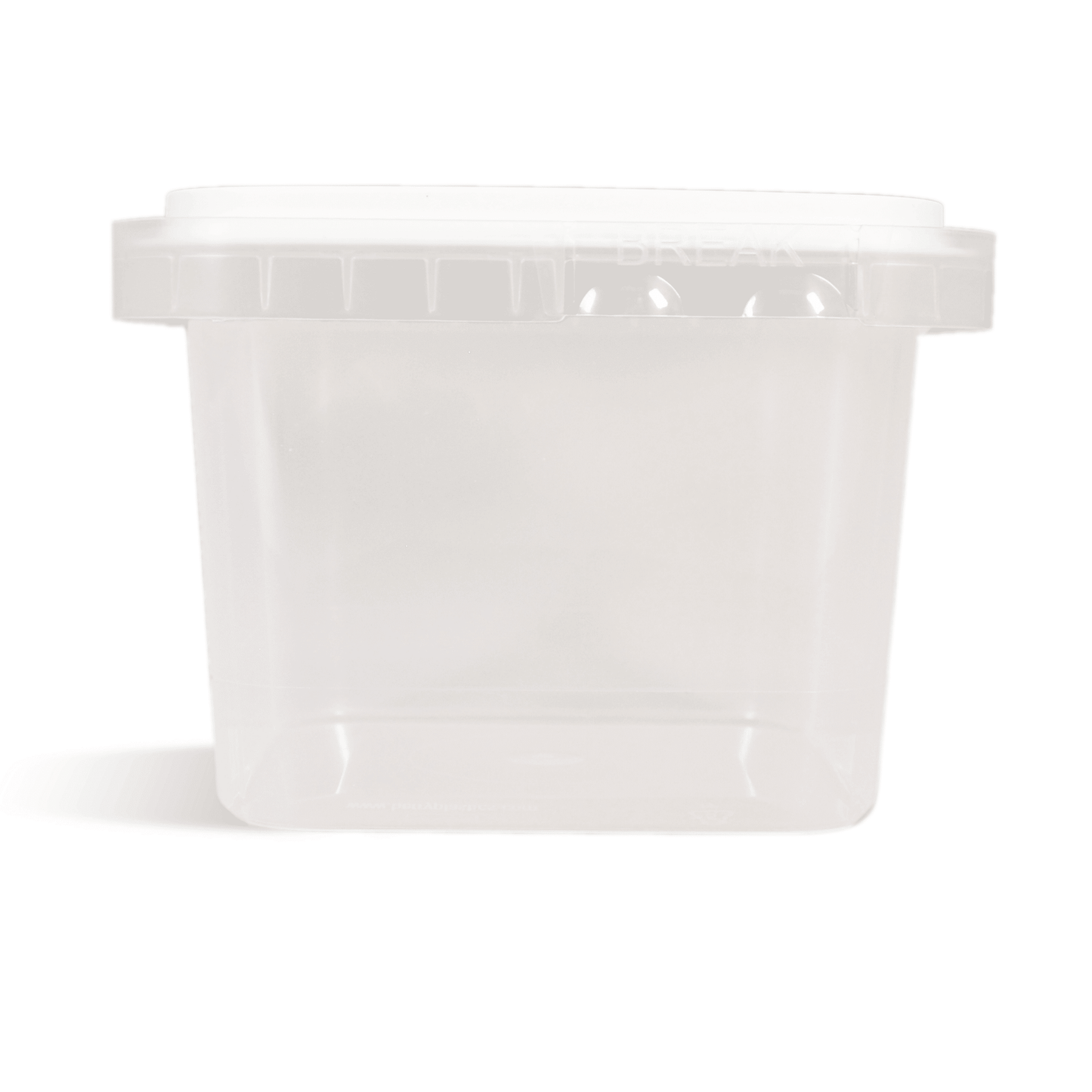 Square Storage Tub with Tamper Evident Lid