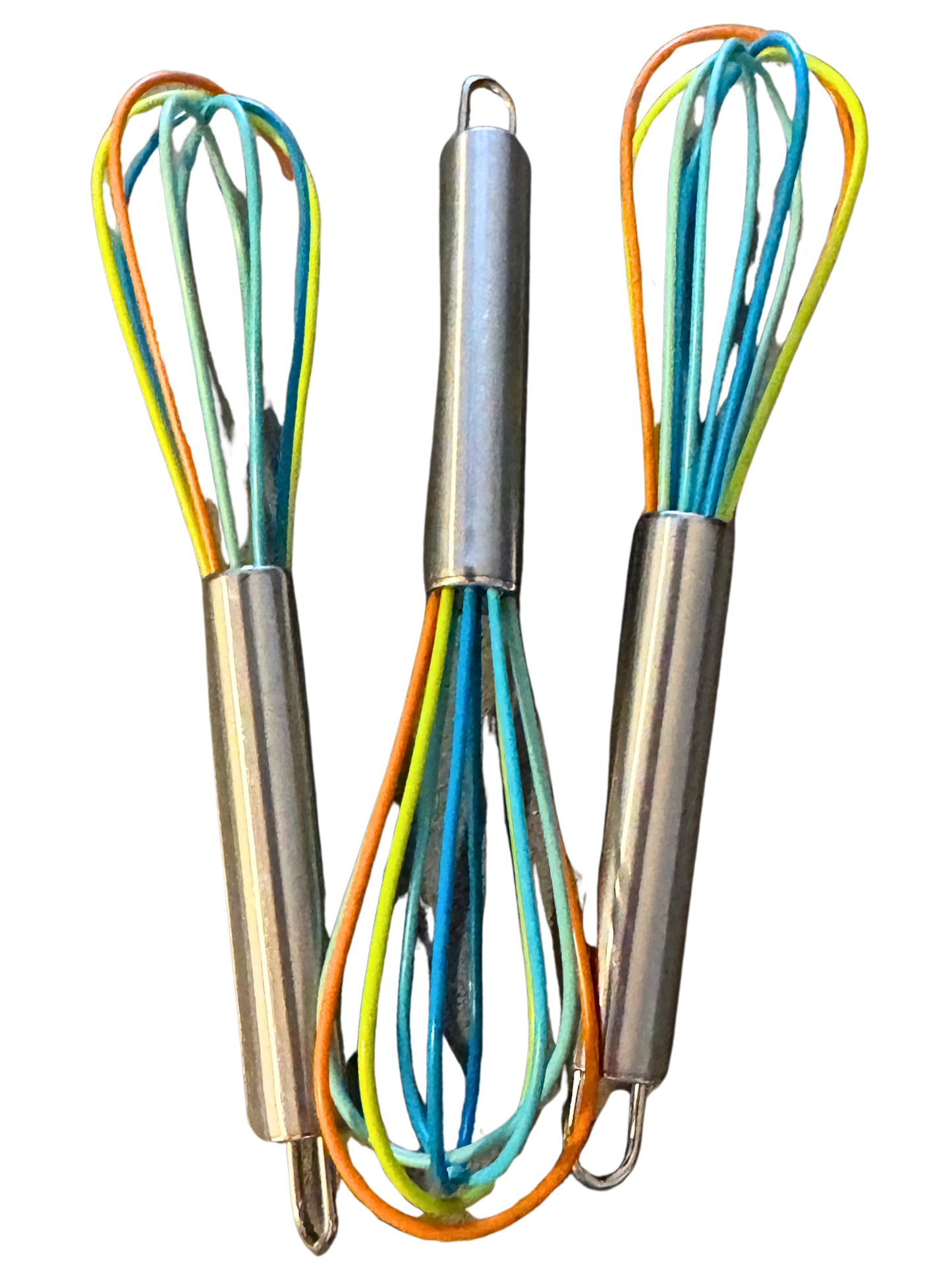Stainless Steel Whisks with Colorful Silicone Mixing End
