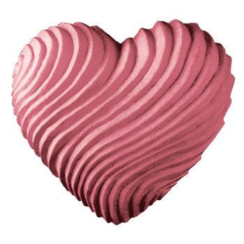 Swirled Hear Soap Mold - Valentines Hear Shaped Mold