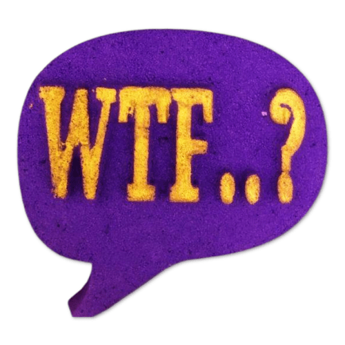 WTF Speech Bubble DB Bath Bomb Mold