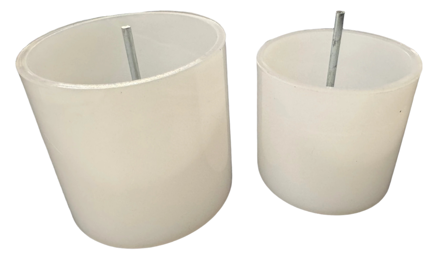 Buy wick pins for your votive candles.