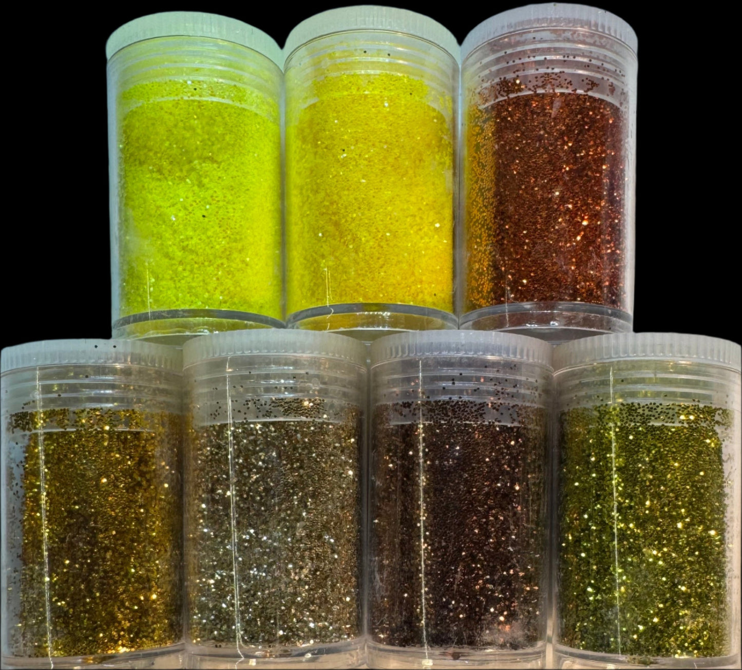 7 Shades of Yellow & Gold Glitter!