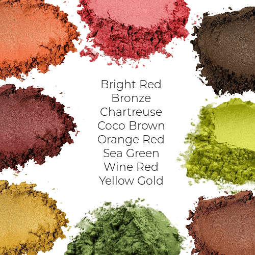 * Fall Colors Mica Sample Pack - 8 Autumn Colors