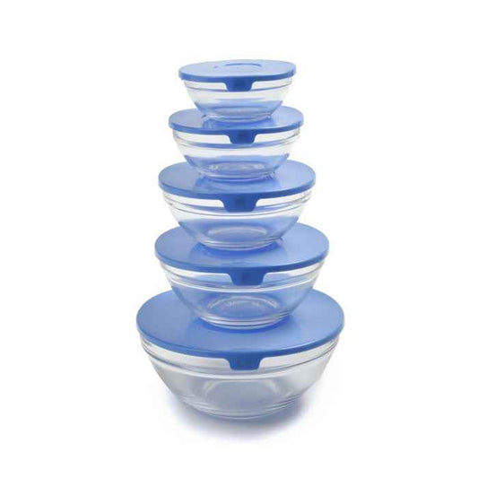Nesting Glass Bowls - 10 Piece Set