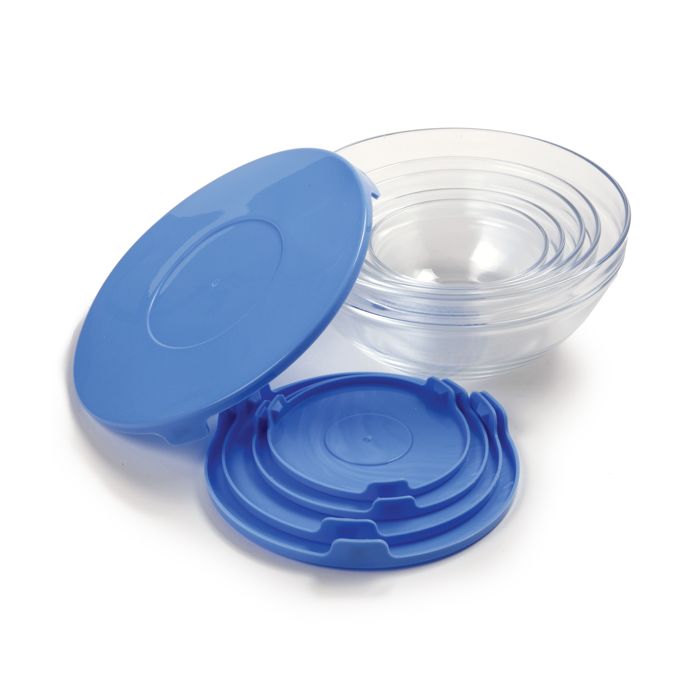 set of 5 nesting glass bowls
