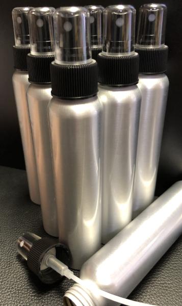 2.5 oz Aluminum Bullet Bottle & Fine Mist Sprayer