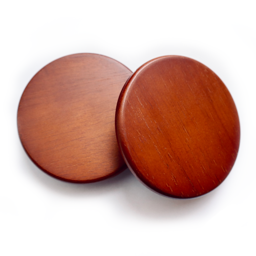 Mahogany WOod Candle Lids