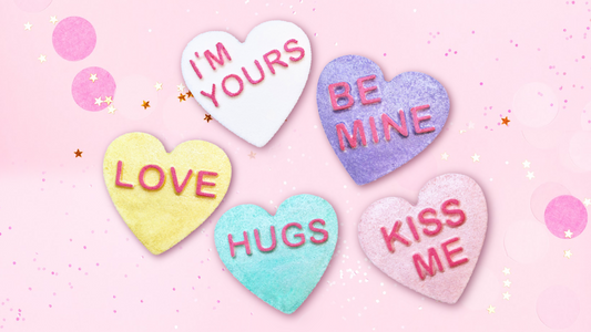 candy heart bubble bath bomb recipe video page and step by step tutorial