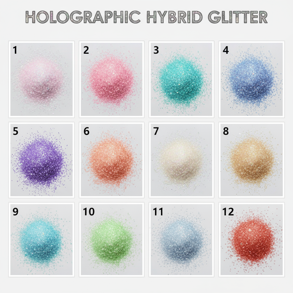 Holographic Hybrid Glitter - 12 Colors of Sparkle & Shine!