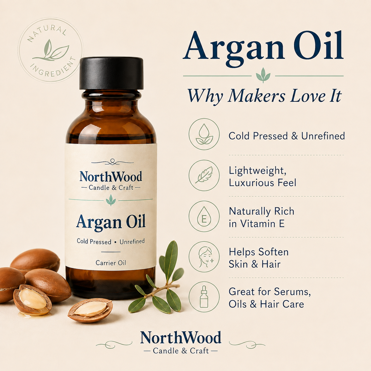 Pure Argan Oil – Cold Pressed, Unrefined