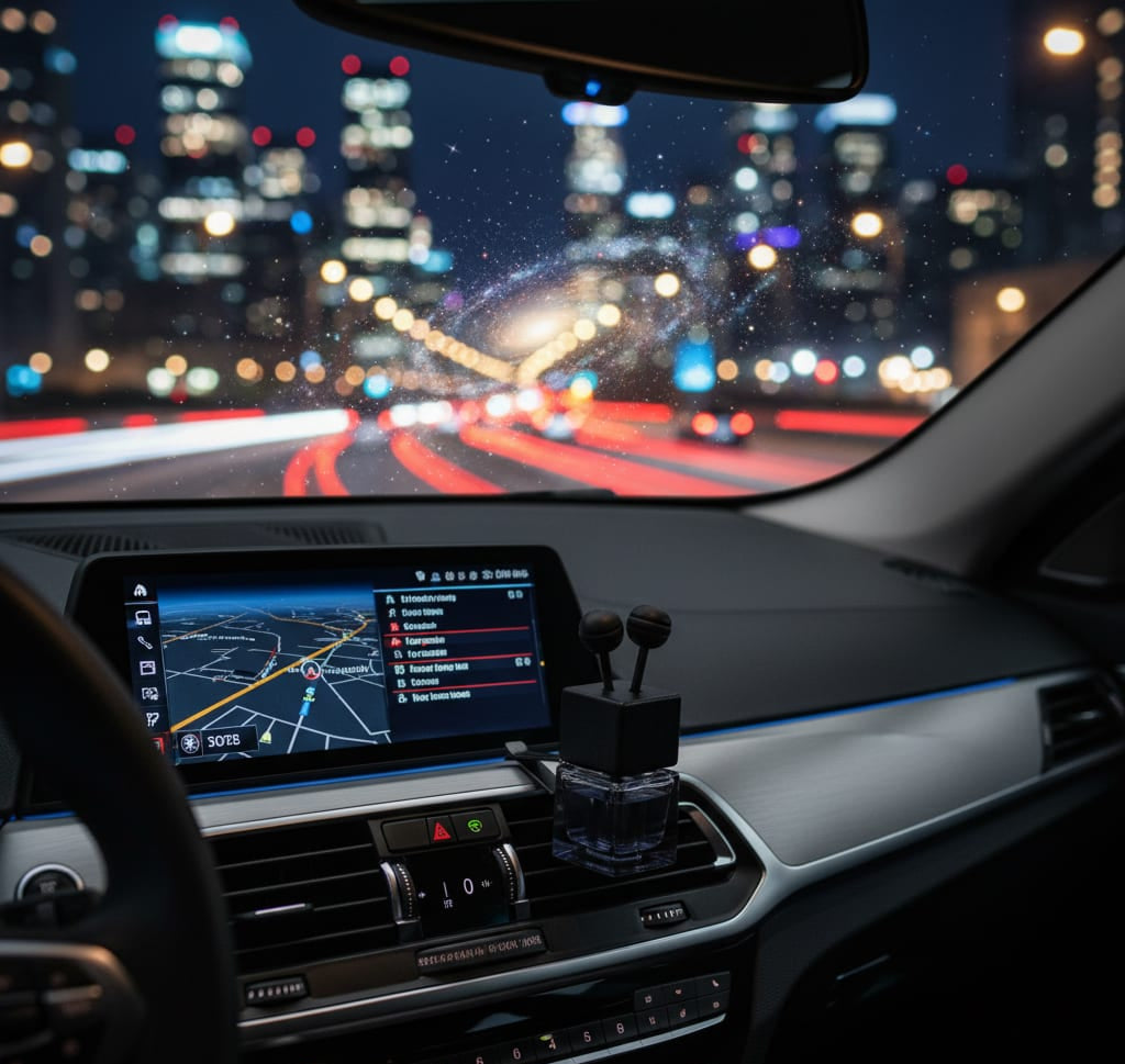 Black Vent Clip Car Diffuser Bottle