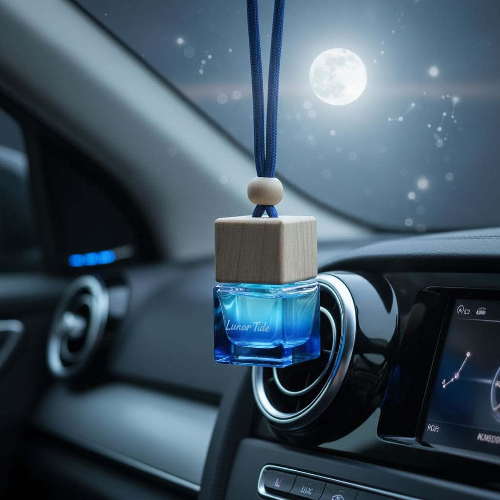 Lunar Tide - Blue Hanging Car Diffuser Bottle