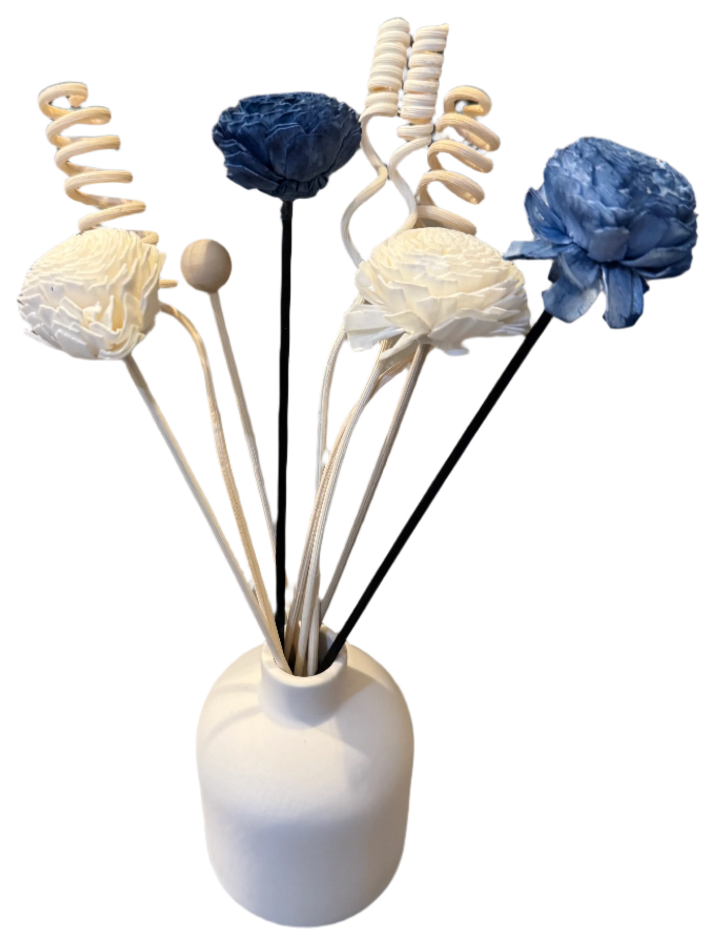 Blue Reed Diffuser Flower Bouquet