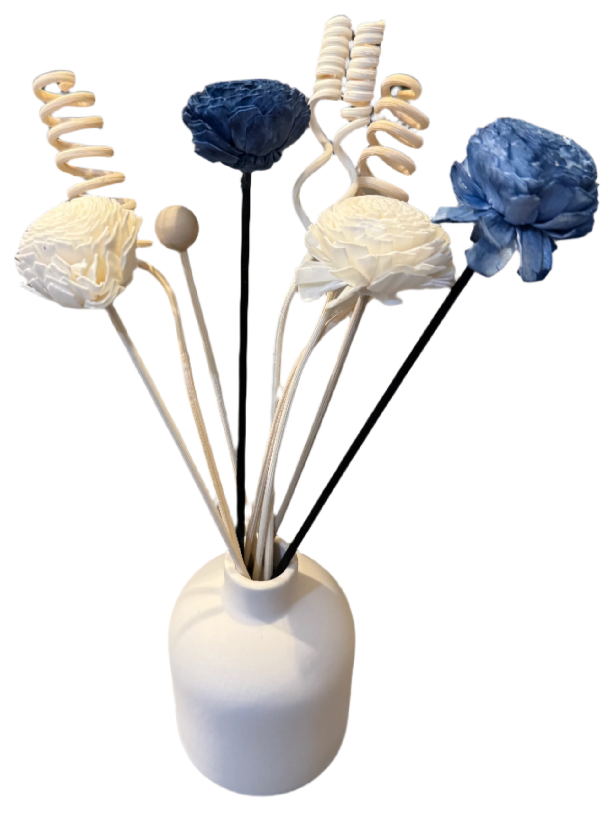 Blue Reed Diffuser Flower Bouquet