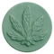 Cannabis Leaf Soap Mold (3 Round Bars)- Marijuana Hemp CBD Soap Mold