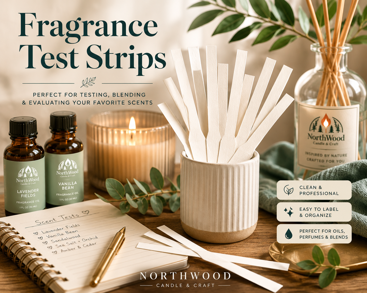 Fragrance Test Strips (Perfume & Cologne Blotter Strips)