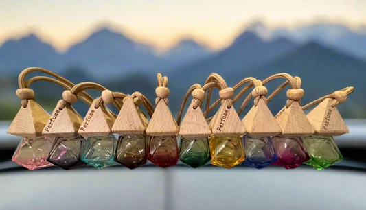 Colorful car diffuser bottles. Available in 10 colors!