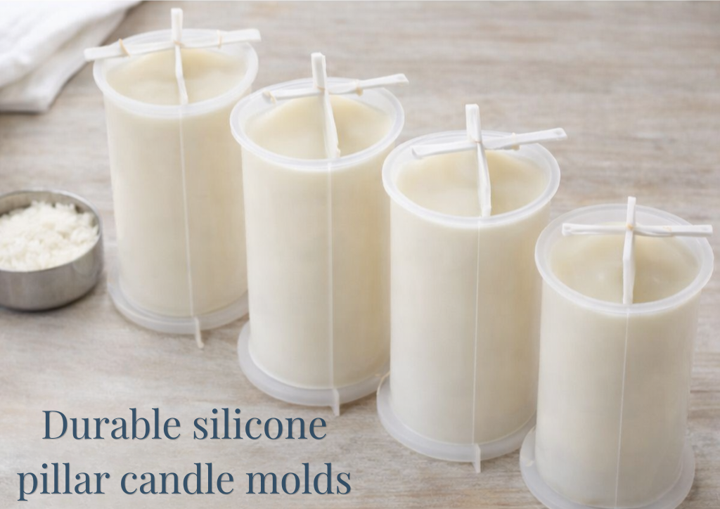 Silicone Candle Mold - Pillar Candles - Tapered Dome Top (4 sizes) - NorthWood Candle & Craft