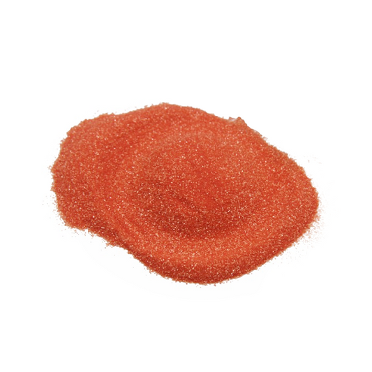Matte Orange Glitter