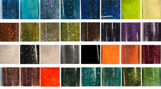 * Glitter Sample Pack - 32 Ultra Fine Glitter Powder Colors