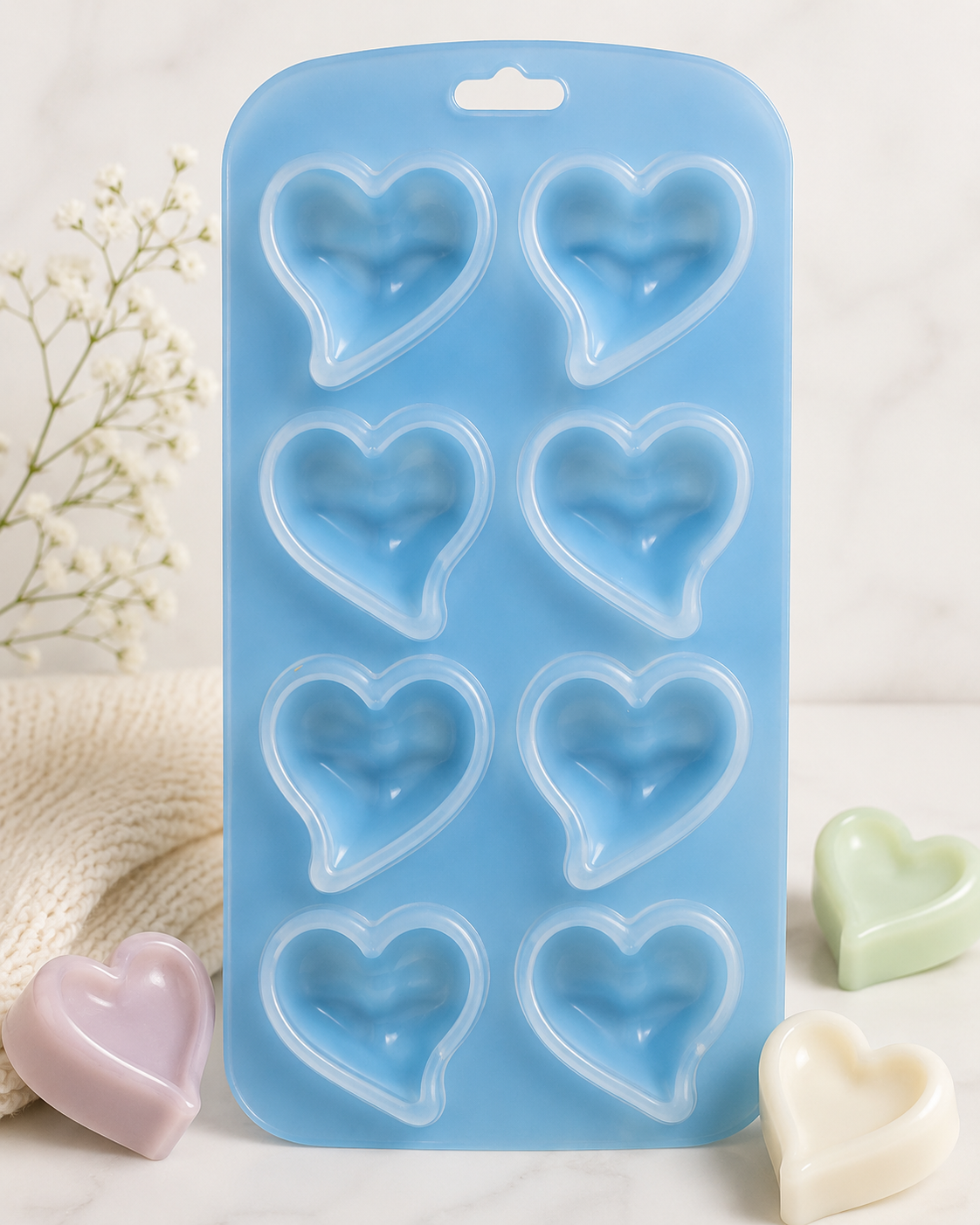 Heart Teardrop Small Silicone Mold for Soap, Wax, Resin