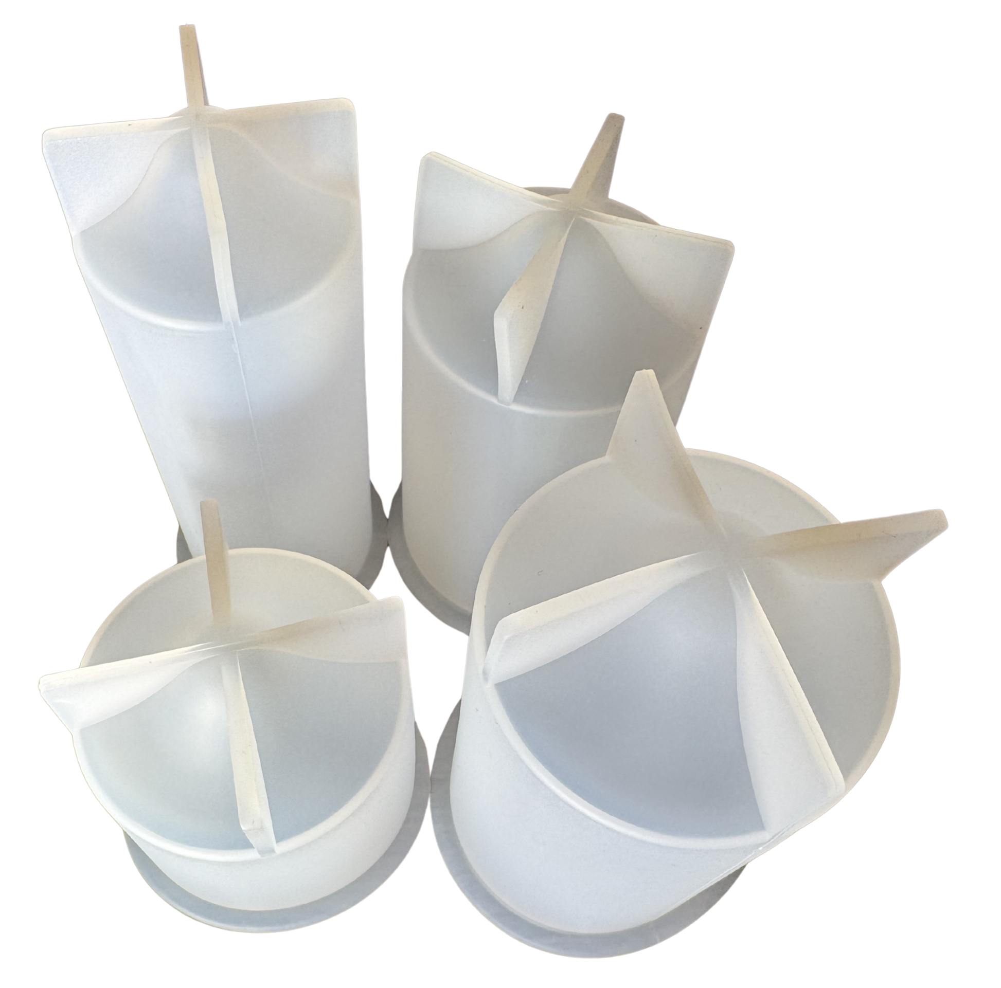 Silicone Candle Mold - Pillar Candles - Tapered Dome Top (4 sizes)