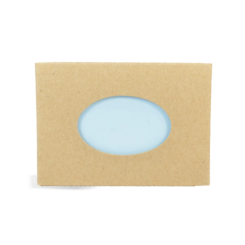 Rectangle Soap Box With Window - Kraft Color