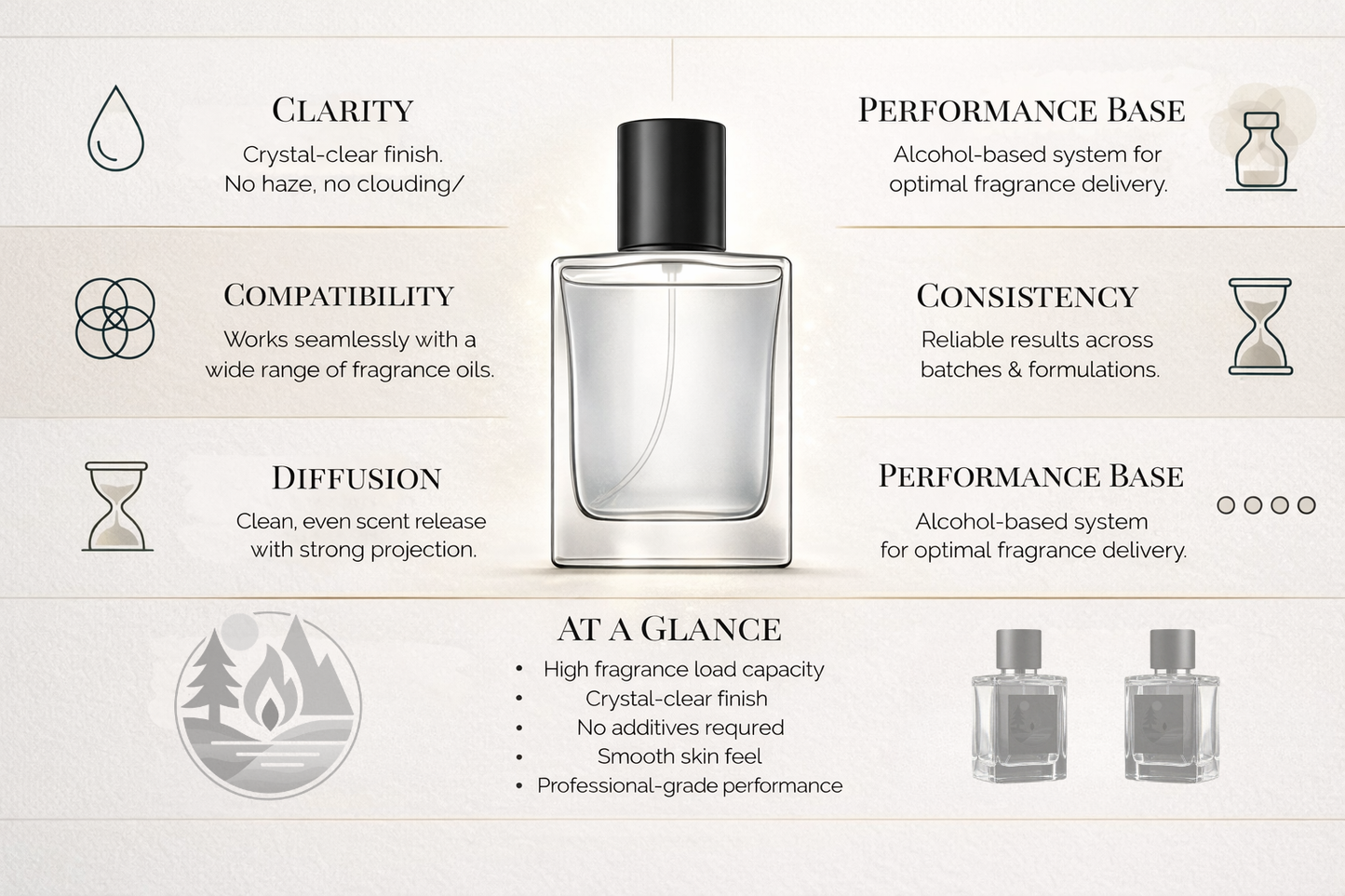 Luxury Perfume Base for Perfume & Cologne Making | Ultra-Clear • High Load • Professional Grade