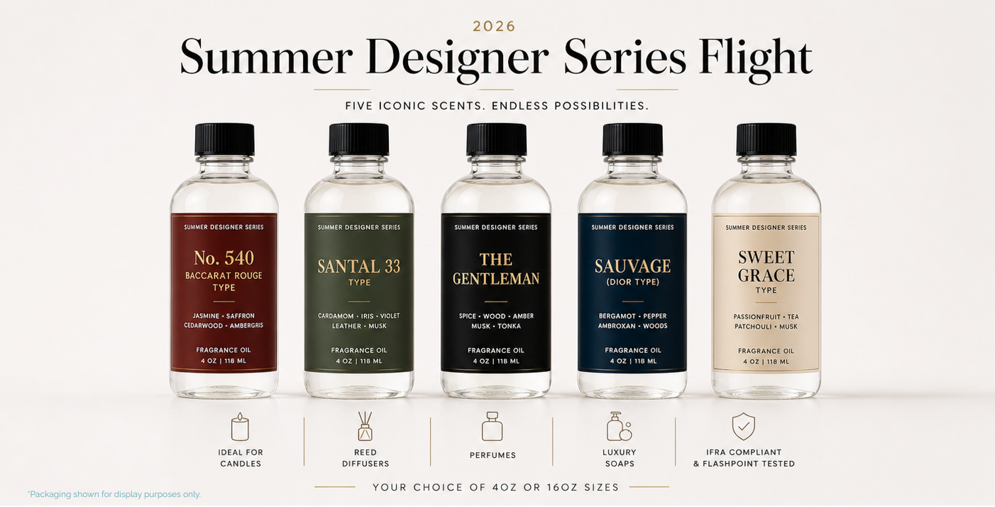 High End Designer Candle Fragrance Oils