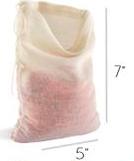 Muslin Drawstring Bag - Large 5 x 7 Made in the USA