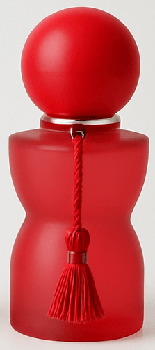 Red Perfume Bottle - Frosted Prism