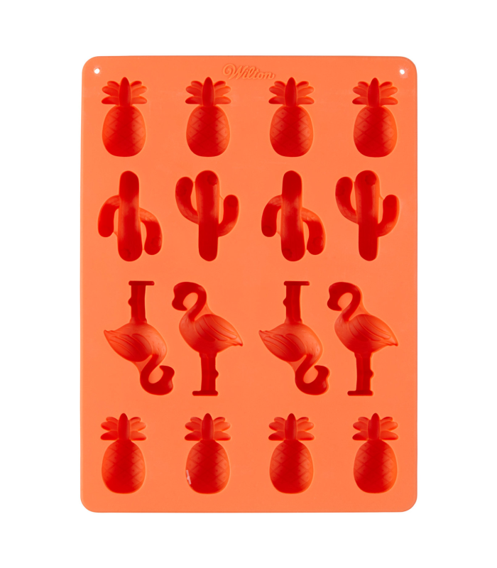 pineapple cactus and flamingo silicone mold