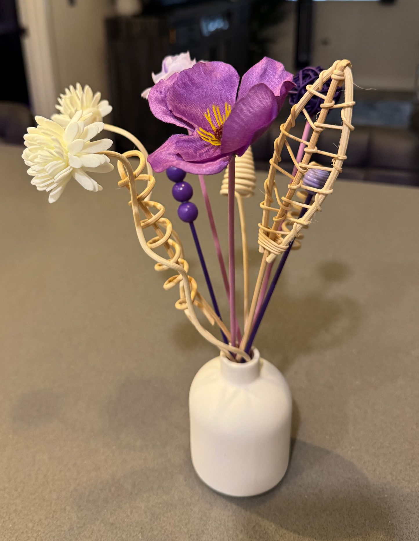 Unique Purple Reed Diffuser Bouquet
