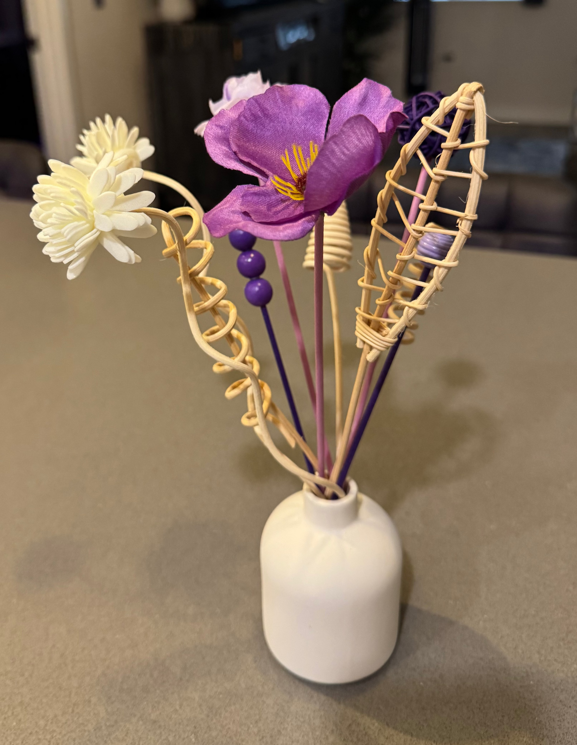 Unique Purple Reed Diffuser Bouquet